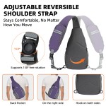 LAIMEIWEE Crossbody Sling Bag for Men & Women, Water-Resistant Chest Pack with RFID Blocking, Lightweight Travel Backpack with 11" iPad Compartment, Ideal for Hiking, Commuting, Outdoor Activities